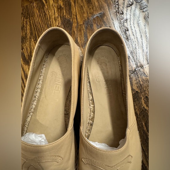 Chanel Interlocking CC logo leather Espadrilles - Picture 5 of 6